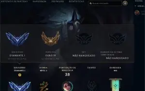 Conta lol d1  66% de winrate