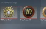 Conta Steam medalhas 15, 10, 5 anos, com Cs 1.6 E Cs2 prime