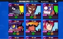 Brawl Stars Nível 127 - 42 brawlers desbloqueados