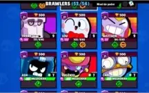 Brawl Stars Nível 127 - 42 brawlers desbloqueados