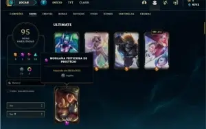 Conta prata 4 com 66 Champs e 95 Skins + 1 Prestigio da morg