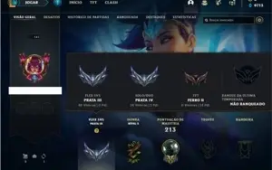 Conta prata 4 com 66 Champs e 95 Skins + 1 Prestigio da morg