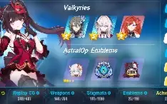 Conta End Game Honkai Impact 3Rd Sparkle, Vita, Tri Herscher