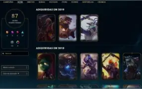 Conta de League Of Legends DIAMANTE 4