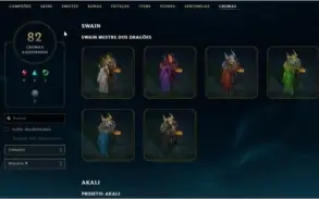 CONTA 297 SKINS + DE 3500R$ GASTOS (TODOS CHAMPIONS)