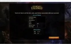 Conta League Of Legends
