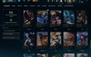 Ouro 4 com 65 Champs e 2 Skins