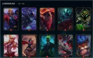 Conta no lol plat 2 - 113 skins