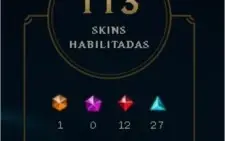 Conta no lol plat 2 - 113 skins