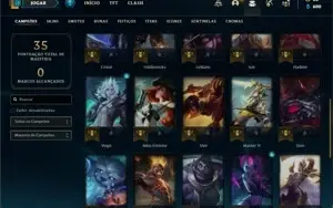 Conta prata 4 com 31 Champs e 5 Skins