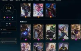 CONTA PRATA 1, LV 296, 204 SKINS.
