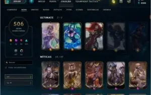 Conta com mais de 500 skins e level 415
