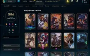 Conta com mais de 500 skins e level 415