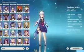 Genshin AR 57 / 11 personagens 5*