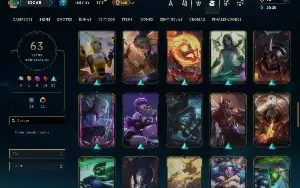 Platina 4 com 80 Champs e 63 Skins + 6 Prestigios