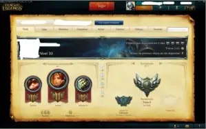 Conta de LOL Nível 30+30Skins+77Champs