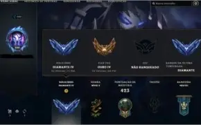 Conta Diamante 4 LOL