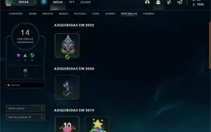 Conta gold 4, Com Troca de senha e email. 107 Skins