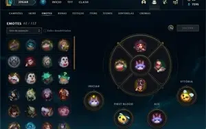 Conta gold 4, Com Troca de senha e email. 107 Skins