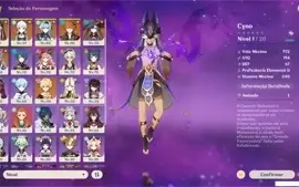 CONTA GENSHIN IMPACT COM CYNO AYAKA EULA CHILDE + DOIS T5