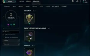 CONTA LOL - GOLD 3 - 39 CHAMP + 9 SKINS