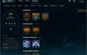 CONTA LOL - GOLD 3 - 39 CHAMP + 9 SKINS
