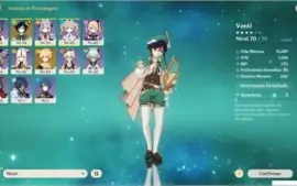 Conta GENSHIN - [NA] - AR 36 - Venti