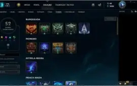Conta Unranked ( MD10 1-0)  53 CAMPEÕES - 14 SKINS 5 legadas