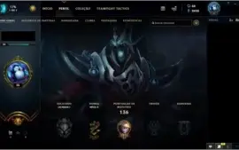 Conta Unranked ( MD10 1-0)  53 CAMPEÕES - 14 SKINS 5 legadas