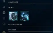 CONTA SMURF GOLD 1 4 SKINS ÉPICAS