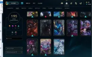 CONTA DE LOL 195 SKINS