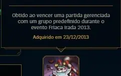 CONTA RARA DE 2013 UNRANKED NUNCA FEITA A MD10
