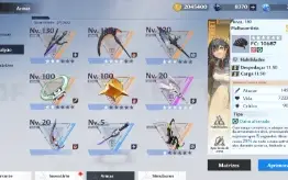 Conta tower of fantasy Volt lvl 90