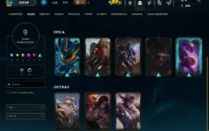 Esmeralda 1 com 70 Champs e 9 Skins