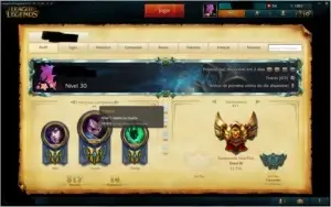 Conta s6 Platina 5 (c/ borda), 128 campeões, 7 pag de runa