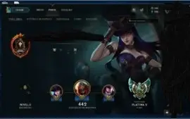 Conta LOL Plat 5