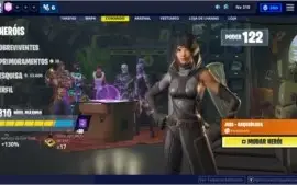 CONTA FORTNITE COM TEMPORADA 3 E 120 SKINS