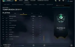 Conta de League of Legends