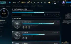 Conta League of Legends Nv.186 com 66 Skins e 119 Campeões