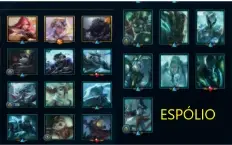 Conta lol smurf ex-mestre com skins