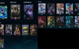 Conta lol smurf ex-mestre com skins