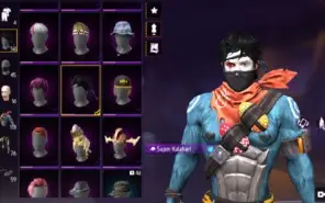 Conta de free fire com angelical , punho , coelhão,arma evol