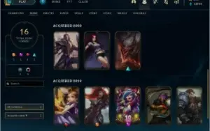 CONTA GRÃO MESTRE, 46 CAMPEÕES, 16 SKINS,13390EA, 270 RP