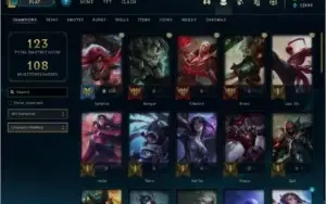 CONTA GRÃO MESTRE, 46 CAMPEÕES, 16 SKINS,13390EA, 270 RP