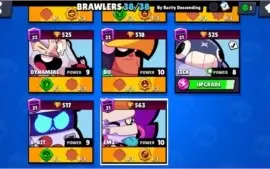 Conta Brawl Stars 38/39 Brawlers | Mude o nome de graça