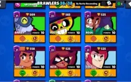 Conta Brawl Stars 38/39 Brawlers | Mude o nome de graça