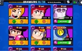 Conta Brawl Stars 38/39 Brawlers | Mude o nome de graça