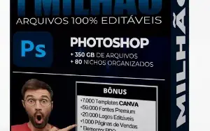 Pack +1 Milhão Arquivos | Redes Socias | Photoshop | Canva |