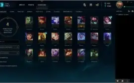 Conta unranked level 30 com 20 champions