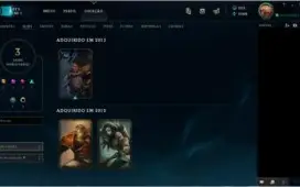Conta unranked level 30 com 20 champions